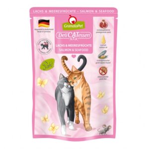 GranataPet Delicatessen Pouch Lachs & Meeresfrüchte Katzennassfutter