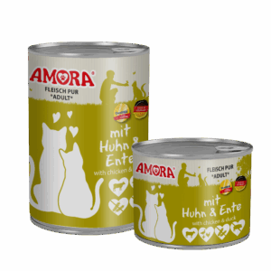 Amora Cat Dose Fleisch Pur mit Huhn & Ente