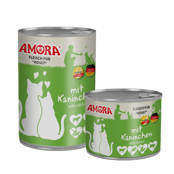 Amora Cat Dose Fleisch Pur mit Kaninchen