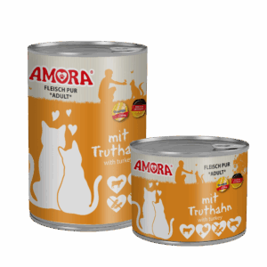 Amora Cat Dose Fleisch Pur mit Truthahn