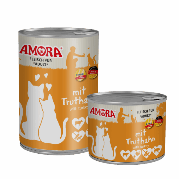 Amora Cat Dose Fleisch Pur mit Truthahn
