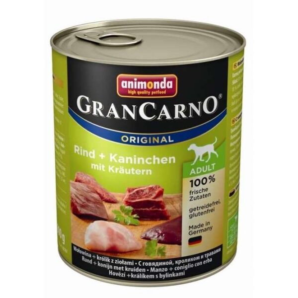 Animonda GranCarno Adult Kaninchen & Rind mit Kräutern