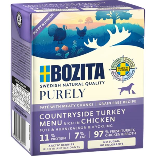 Bozita Dog Tetra Purely Paté Puppy & Junior mit Pute & Huhn