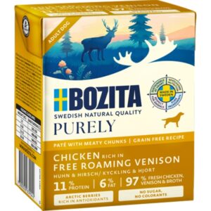 Bozita Dog Tetra Purely Paté mit Huhn & Hirsch