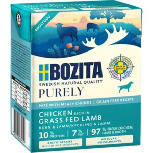 Bozita Dog Tetra Purely Paté mit Huhn & Lamm