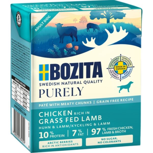 Bozita Dog Tetra Purely Paté mit Huhn & Lamm
