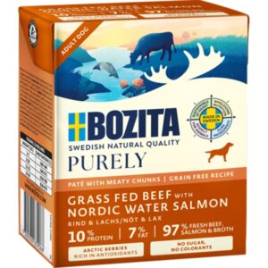 Bozita Dog Tetra Purely Paté mit Rind & Lachs
