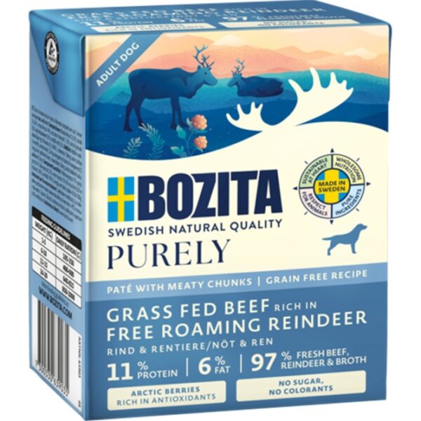 Bozita Dog Tetra Purely Paté mit Rind & Rentier