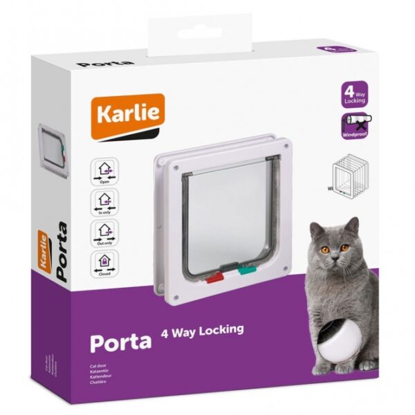 Karlie-Katzentuer-4-Wege-Verschluss-fuer-grosse-Katzen-2