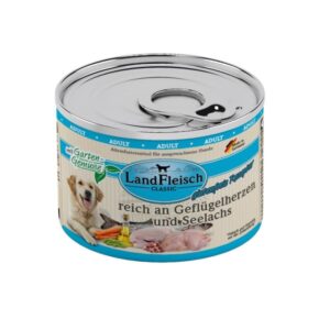 Landfleisch Dog Classic Geflügelherzen & Seelachs mit Gartengemüse