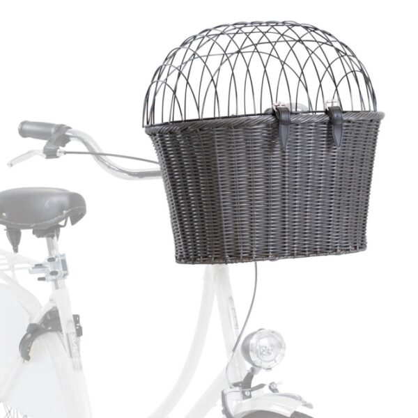 Trixie Front-Fahrradkorb aus Polyrattan-1