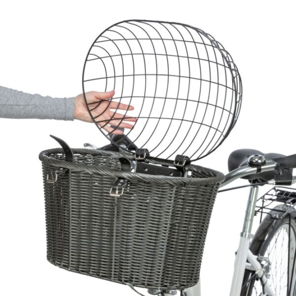 Trixie Front-Fahrradkorb aus Polyrattan-5