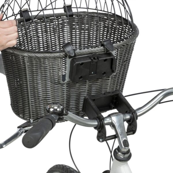 Trixie Front-Fahrradkorb aus Polyrattan-9